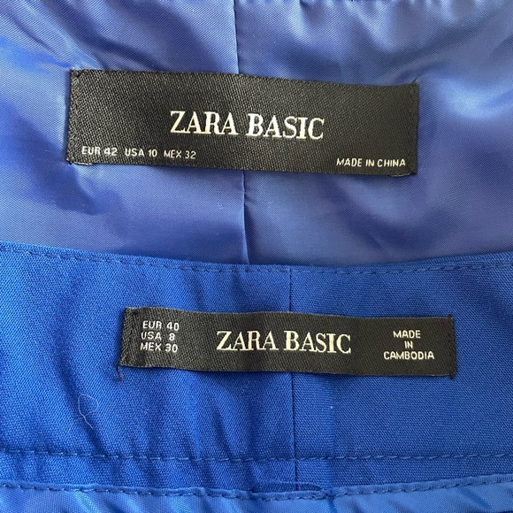 Zara Suit - Blue blazer size 8 and pants sizes 10 
Excellent condition. - Picture 3 of 9